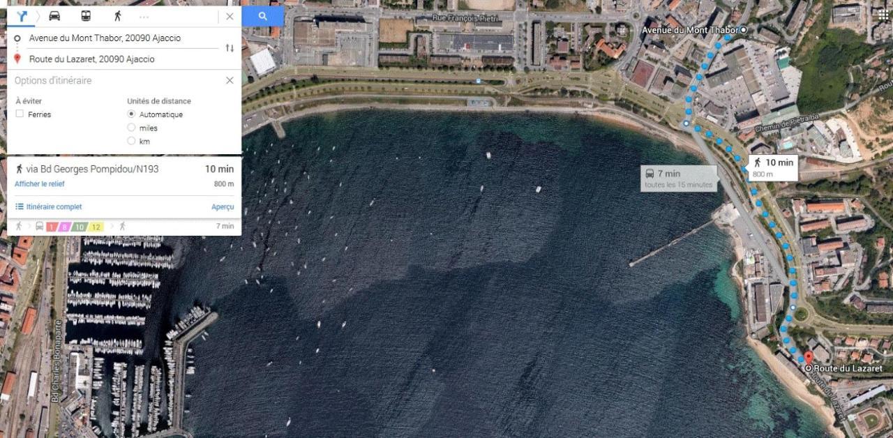 Bel Orizonte, Grand appart 70m2 vue mer Ajaccio  Eksteriør bilde